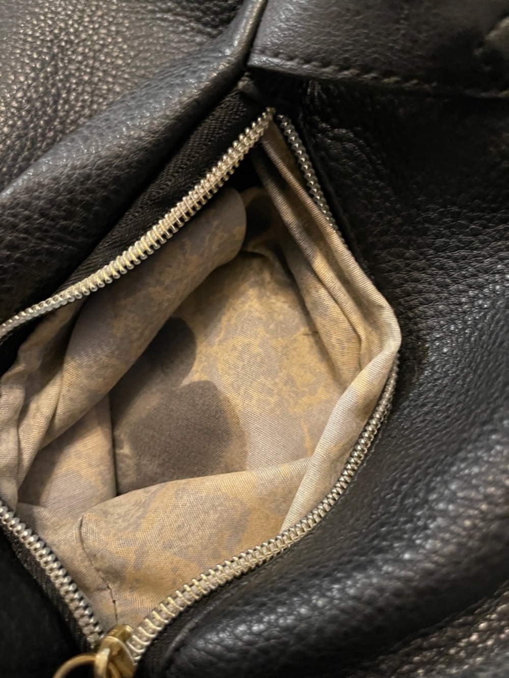 Elliott Lucca Black Pebbled Leather Slouchy Hobo Bag Braided Tassel Boho - Picture 5 of 16